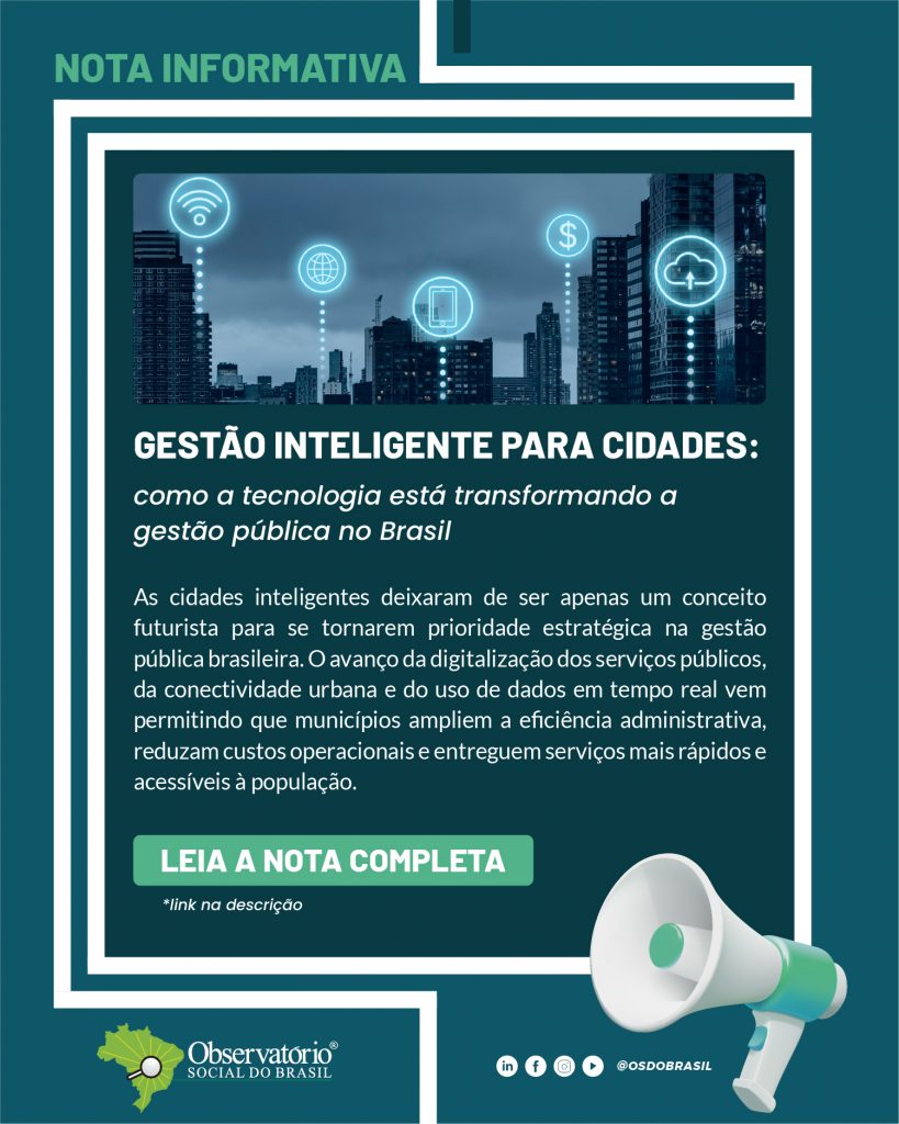 As cidades inteligentes deixaram de ser apenas um conceito futurista para se tornarem prioridade estratégica na gestão pública brasileira. O avanço da digitalização dos serviços públicos, da conectividade urbana e do uso de dados em tempo real vem permitindo que municípios ampliem a eficiência administrativa, reduzam custos operacionais e entreguem serviços mais rápidos e acessíveis à população